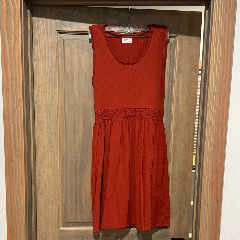 Red Sleeveless Kids Dress